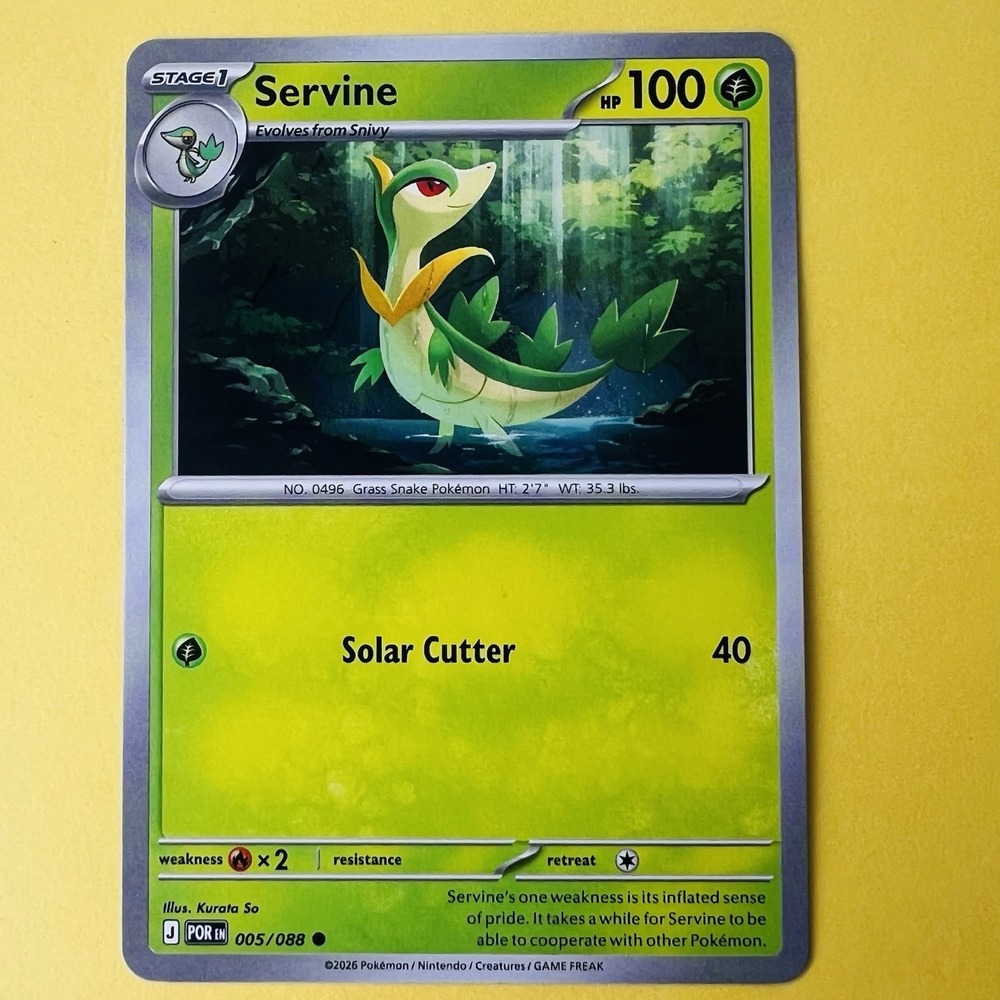 Servine Perfect Order 005/088 Common Pokemon Near‎ Mint